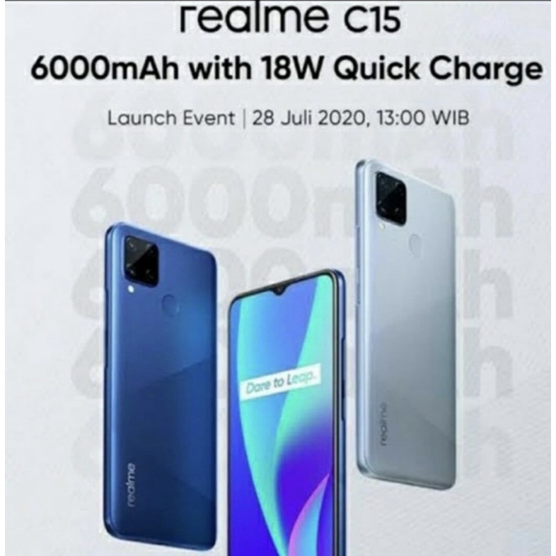 HP REALME C15 4/64 GB - RILMI C 15 RAM 4GB ROM 64GB GARANSI RESMI REALMI