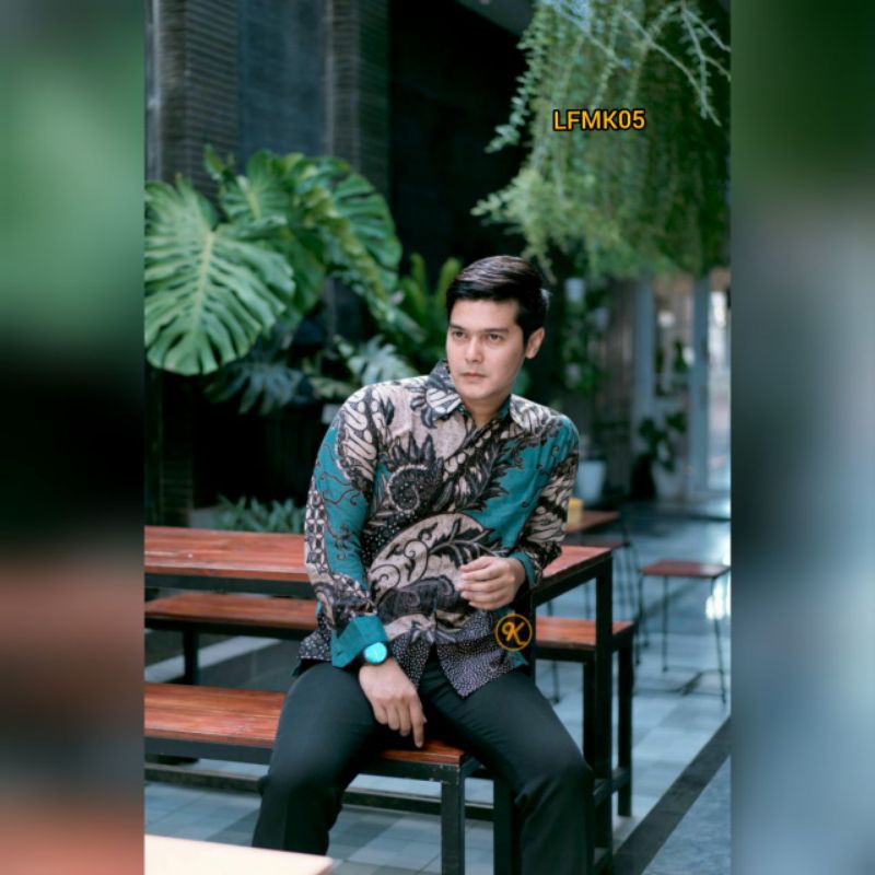 Batik Pria Batik Lengan Panjang Batik KEMBANG KEPANG 2021