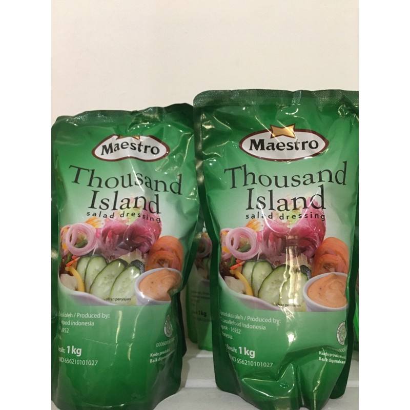 

MAESTRO MAYONAISE & THOUSAND ISLAND KEMASAN 1KG