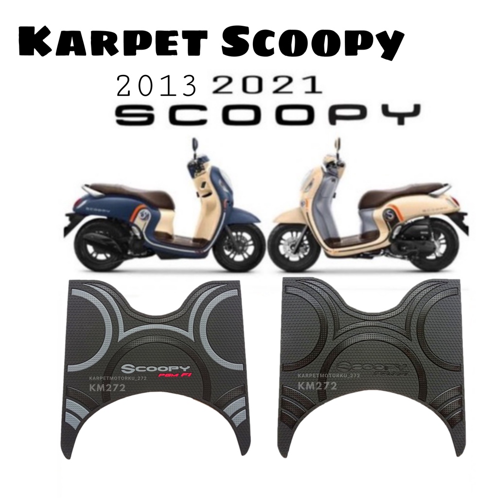 Variasi Motor Scoopy - Aksesoris scoopy fi 2013/2021 - Alas Kaki Scoopy - Karpet Motor Scoopy