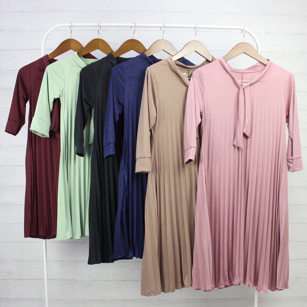 FIDELIS Gamis Plisket Anak / Gamis Anak / Baju Anak / Baju Anak Perempuan / Gamis Anak Perempuan