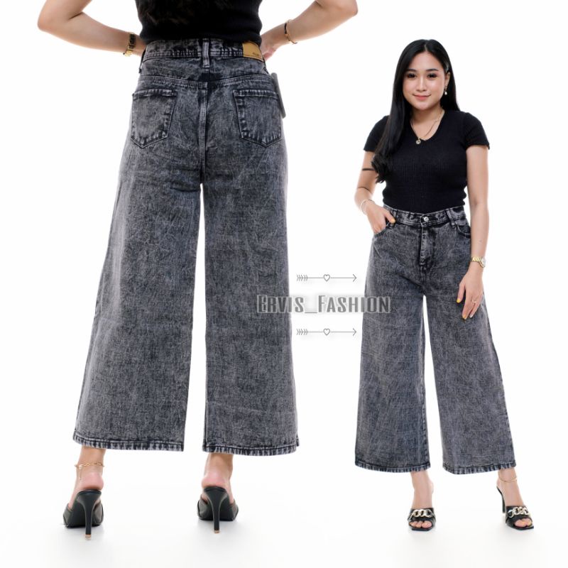 Celana Kulot 28 - 34 Jumbo Celana Jeans Wanita