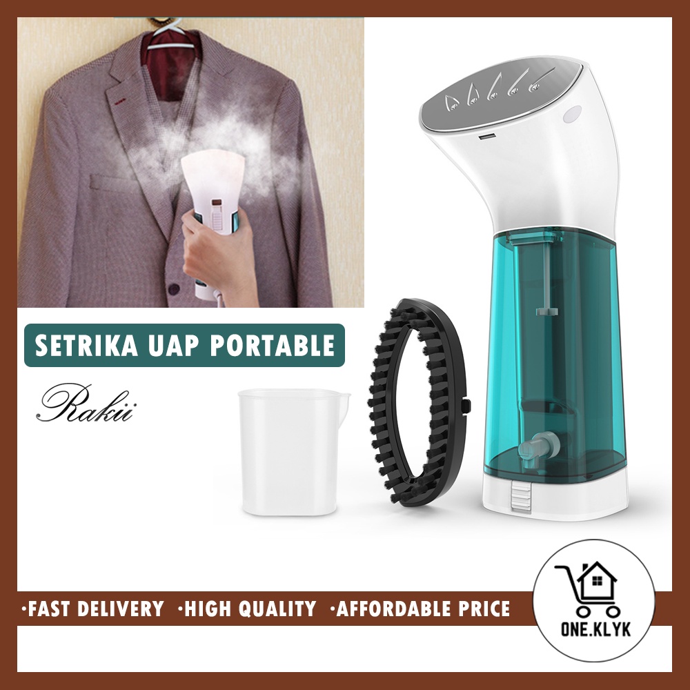 Setrika Uap Rakii Elektrik untuk Travel | Setrika Uap Steamer untuk Travel | Handheld Iron