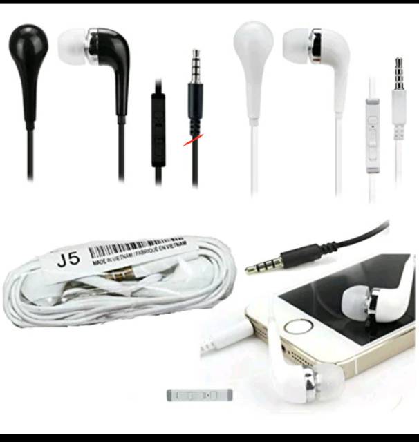 HEADSET J5 SAMSUNG DENGAN MIC