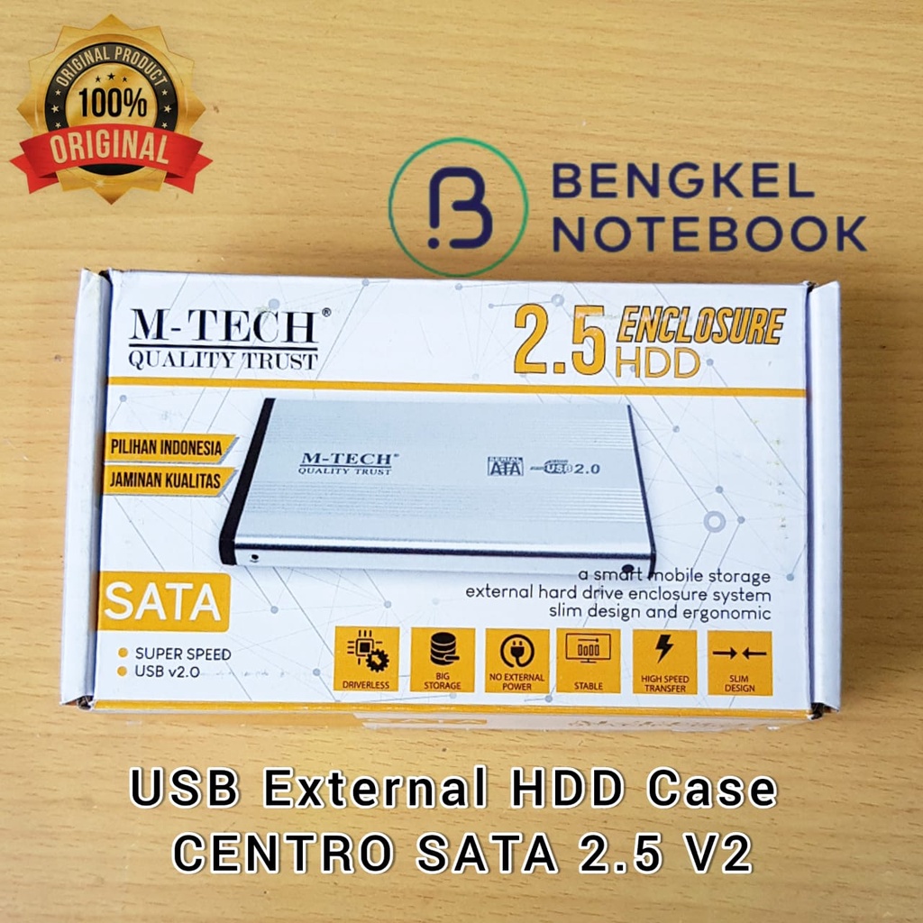 USB External Case 2.5&quot; HDD M-Tech SATA 2.0 Centro Mtech