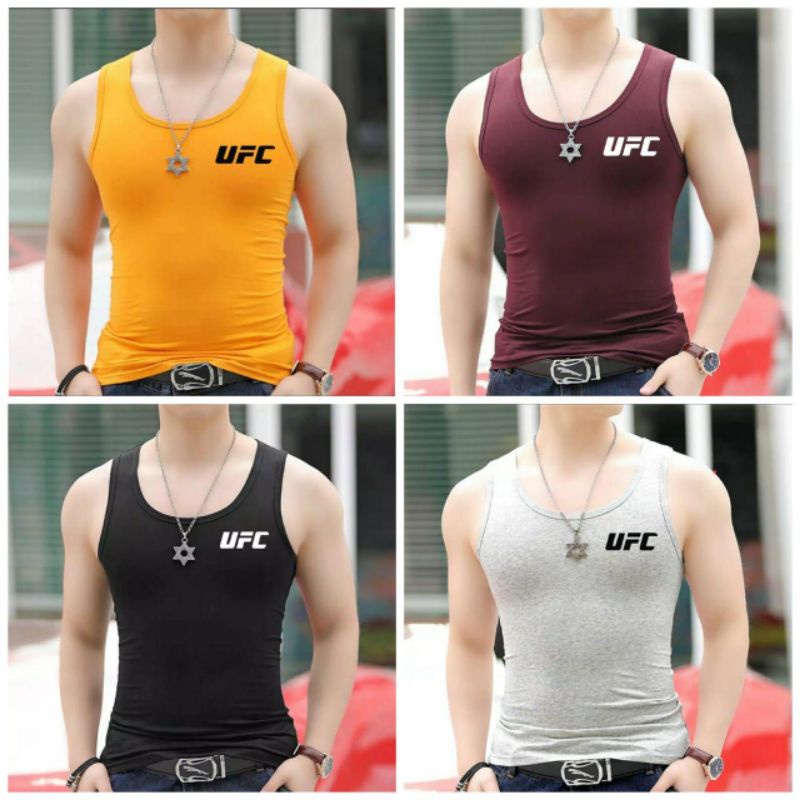 singlet pria dewasa UFC kaos singlet premium