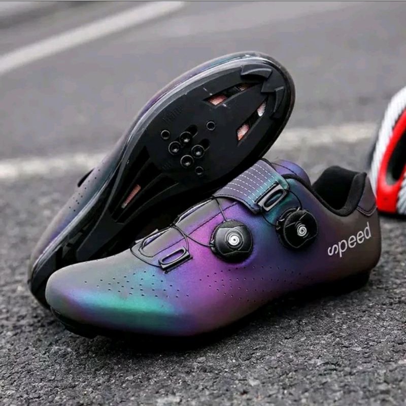 Promo Sepatu Cleat Sepeda Roadbike Shoes Road Bike 2 in 1 MTB Clit Pengunci Speed Sport Bike Bicycle Boa Spatu Sepeda Balap