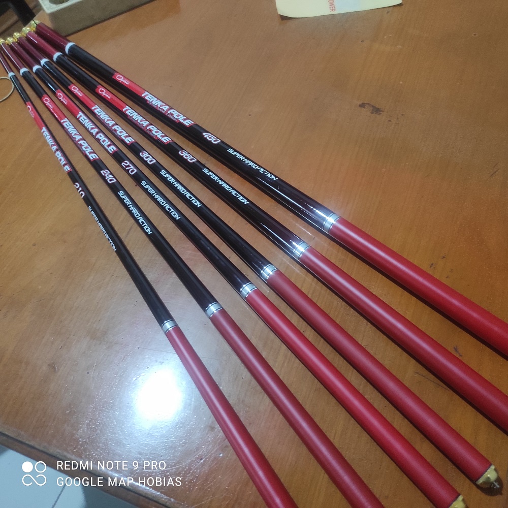joran pancing tegek kaku oyama tenka pole 210. 240. 270. 300. 360. 450