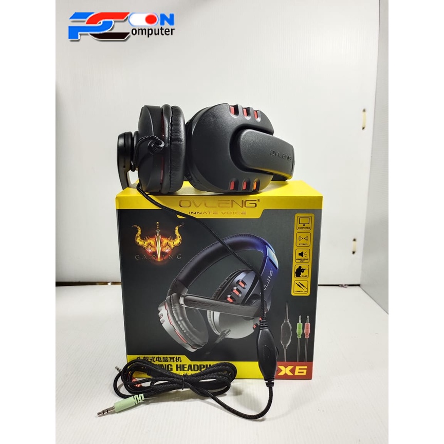 Headphone / Headset X6 Gaming Ovleng