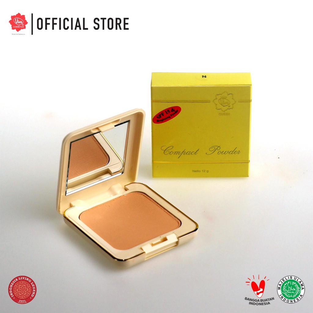 VIVA Queen Compact Powder bedak padat full kaca 12gr