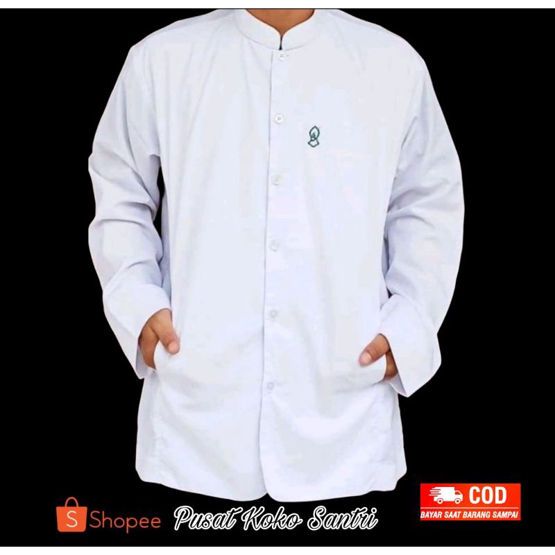 Baju Koko SemiJass Terompah Alkafi / Kafana Koko Haibah Model Ammu koko Habaib Lengan Panjang Toyobo