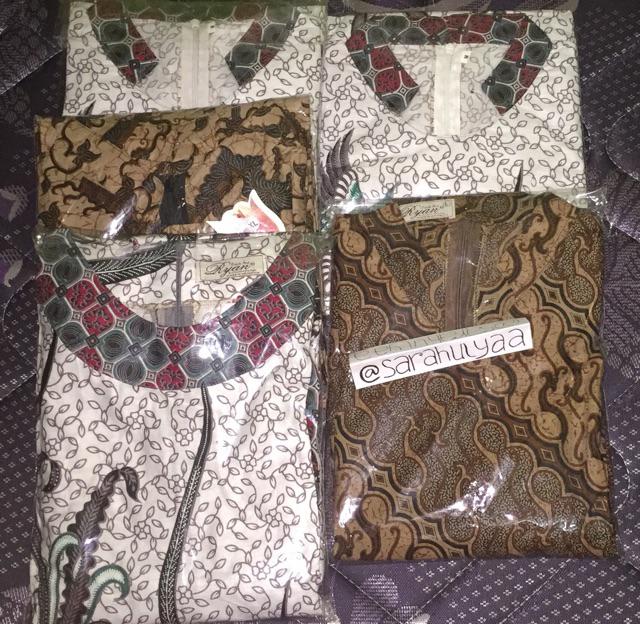 Gamis Batik Motif Ilalang | Baju Muslim Batik Modern | Gamis Batik Syari Atasan Wanita Muslim