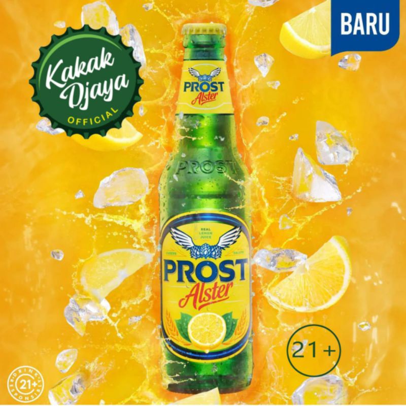 Beer Prost Alster kaleng 320ml beer Prost lemon can 320ml Alster lemon kaleng