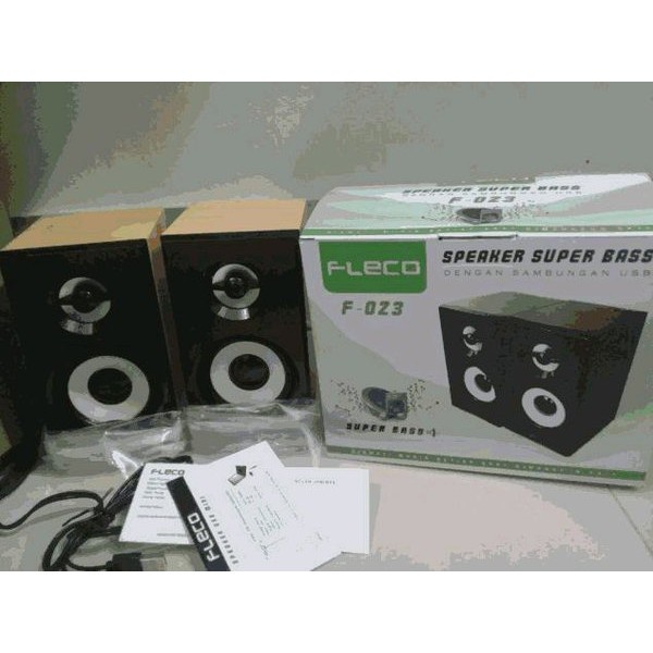 Speaker Aktif Mini Fleco F-023 Extra Power Sound-Speaker Digital Komputer/HP | FMS