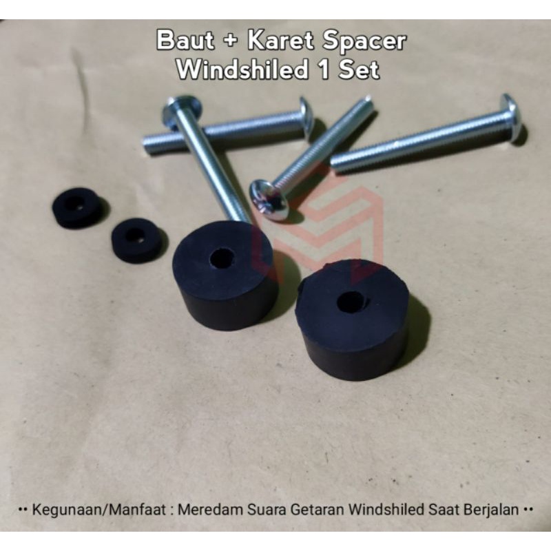 Jual Baut Windshield Karet Baut Winshield Karet Visor Baut Windshield ...