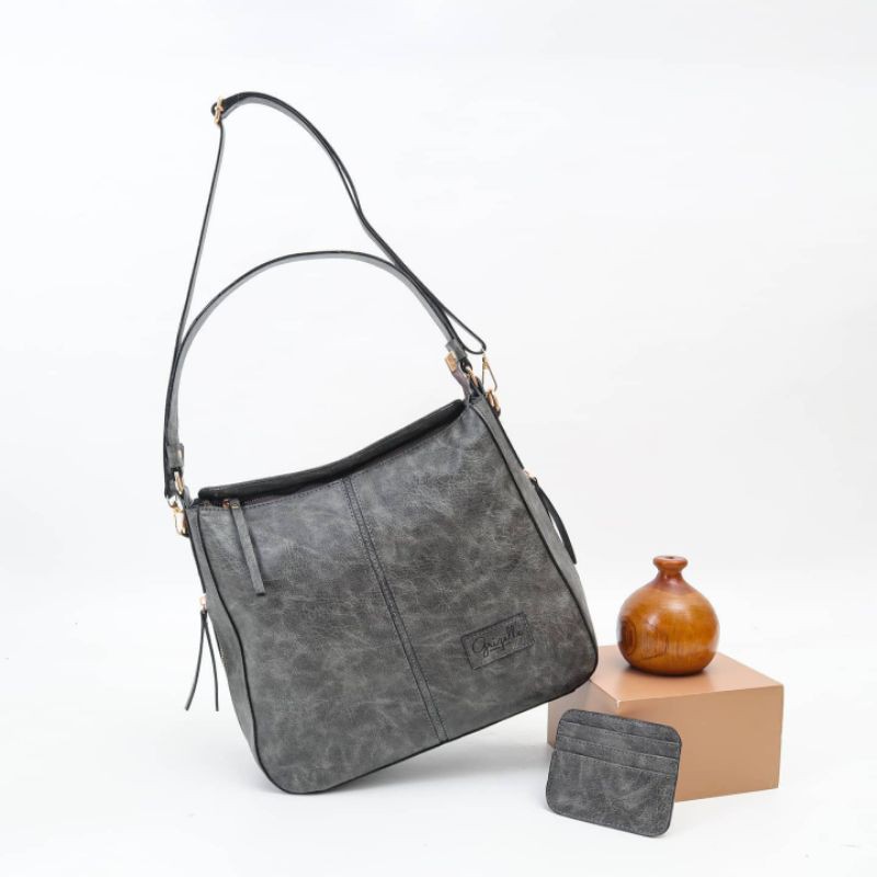 GRIZELLE ALICIA PREMIUM BAG (Size M, GREY)