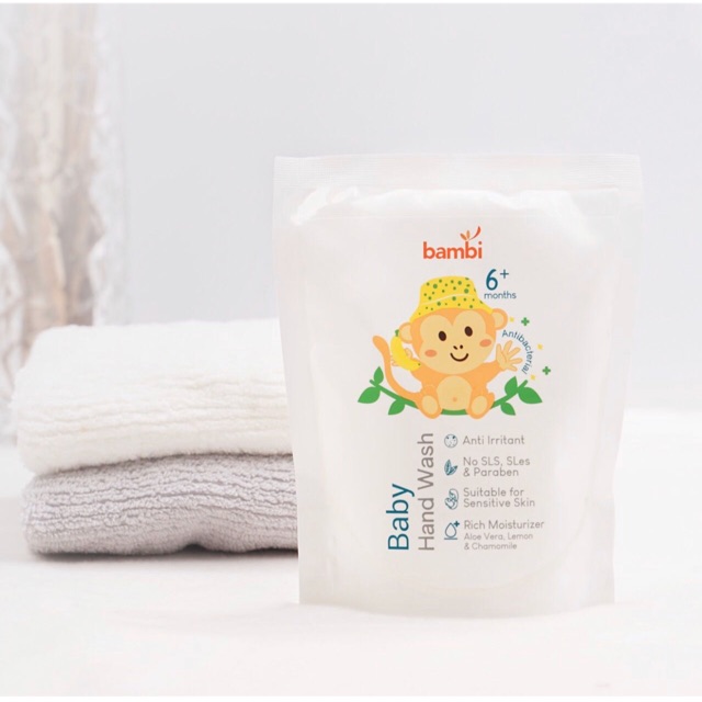 Bambi Baby Antibacterial Hand Wash 300 ml - Sabun cuci tangan anak