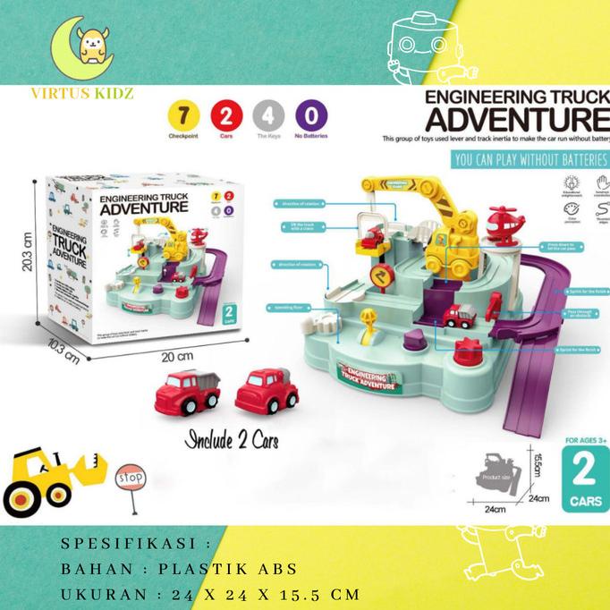 Mainan Train Car Adventure / Engineering Track Adventure / Mainan Truk