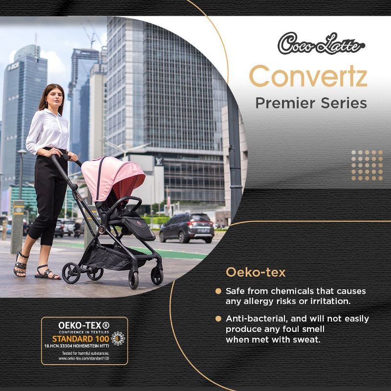 Makassar - Stroller Cocolatte Convertz+ Plus &amp; Convertz CL 13107 Kereta Dorong Bayi Hadap Ibu