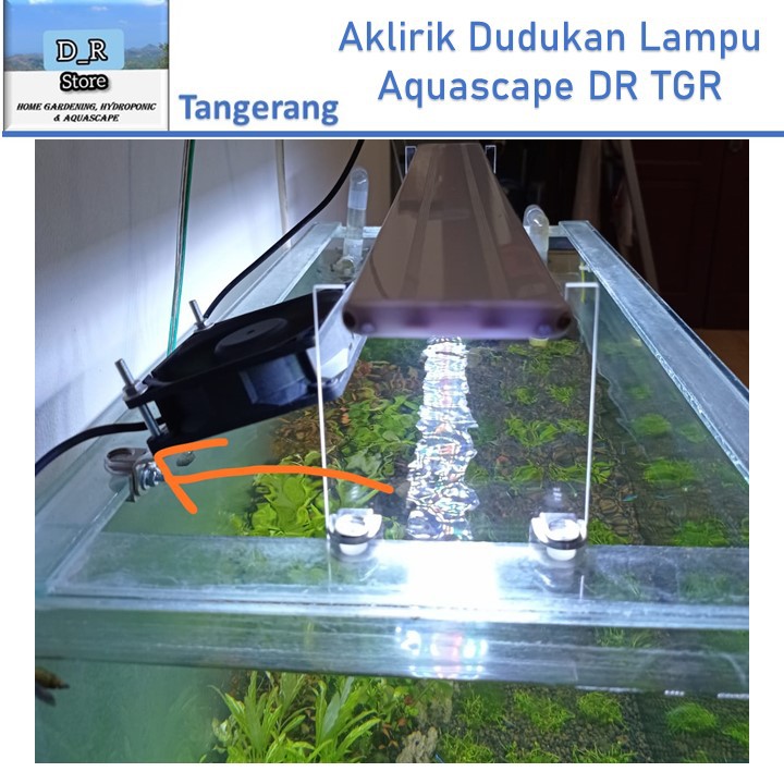 Akrilik Dudukan Lampu Aquascape DR TGR
