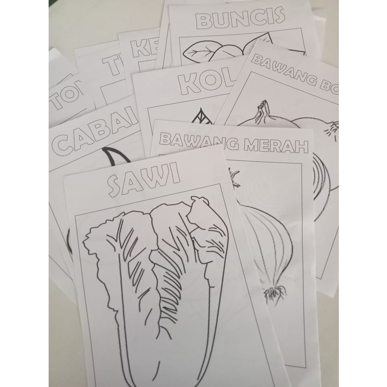 

Mengenal Nama Sayuran,COLORING BOOK SAYUR