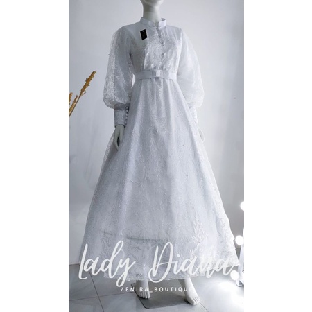 LADY DIANA GAUN pesta pengantin mewah full tulle bordir / baju kondangan / prewedding / lamaran / wisuda / wedding bisa dipesan couple / tersedia ukuran kecil hingga jumbo