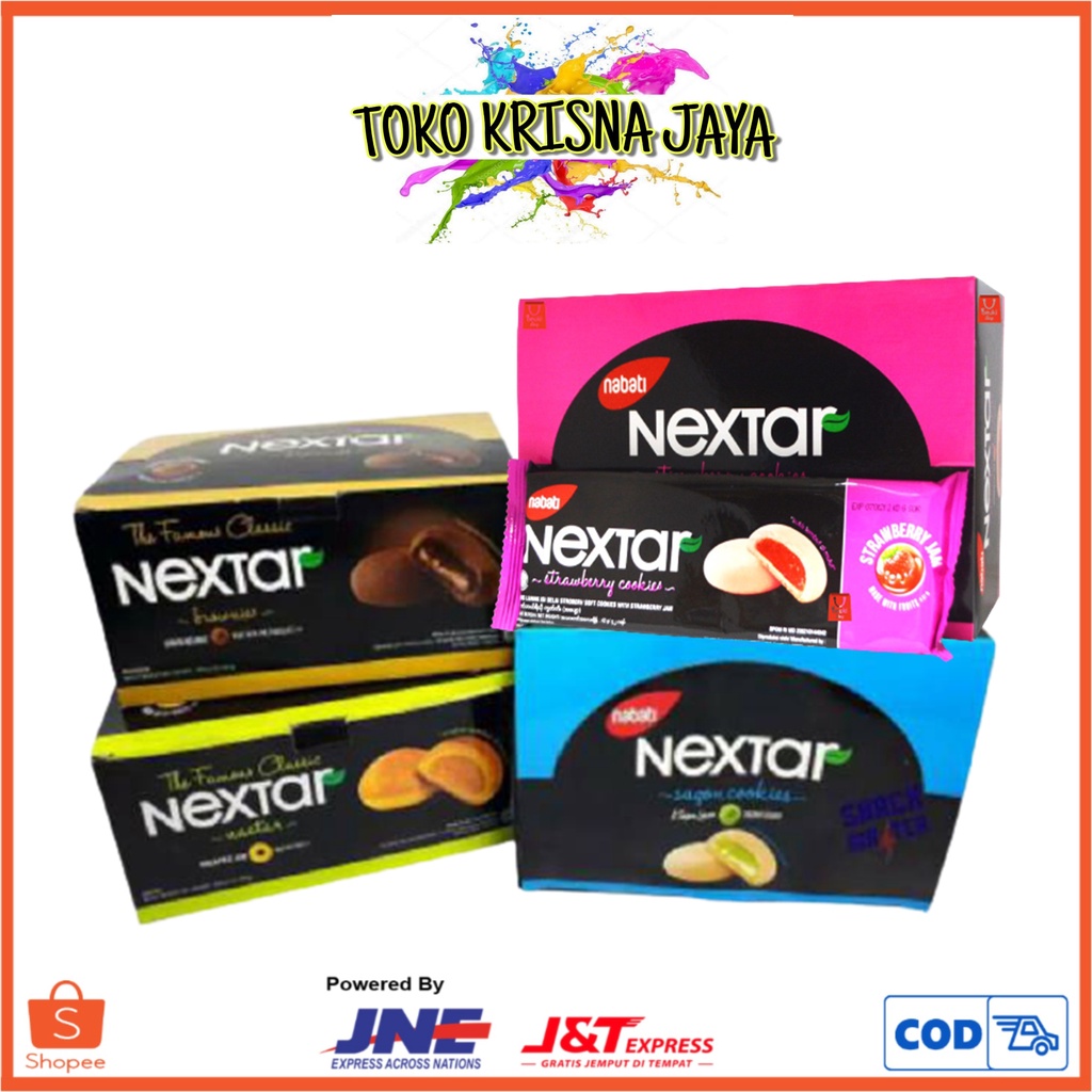 

SNACK NEXTAR NASTAR NANAS | CHOCO BROWNIES | KOREAN GEGUMA | STRAWBERRY COOKIES 1 PACK ISI 10 PCS X 42GRAM