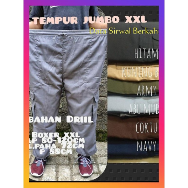 Sirwal tempur jumbo XXL Al Hanif