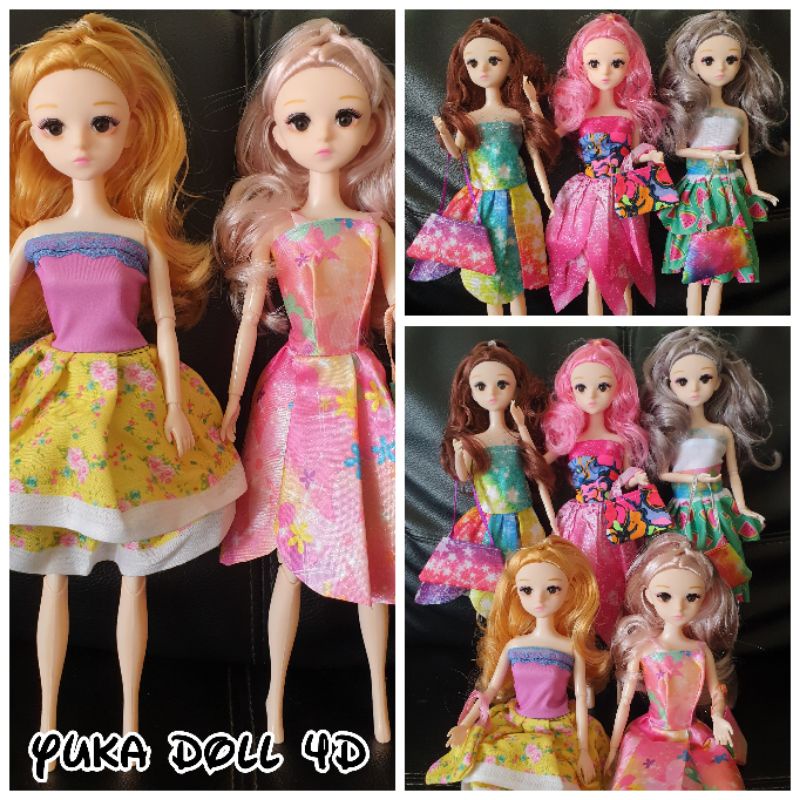 [BISA COD] YUKA DOLL 4D BULU MATA ASLI PIVOTAL / BONEKA IMPORT