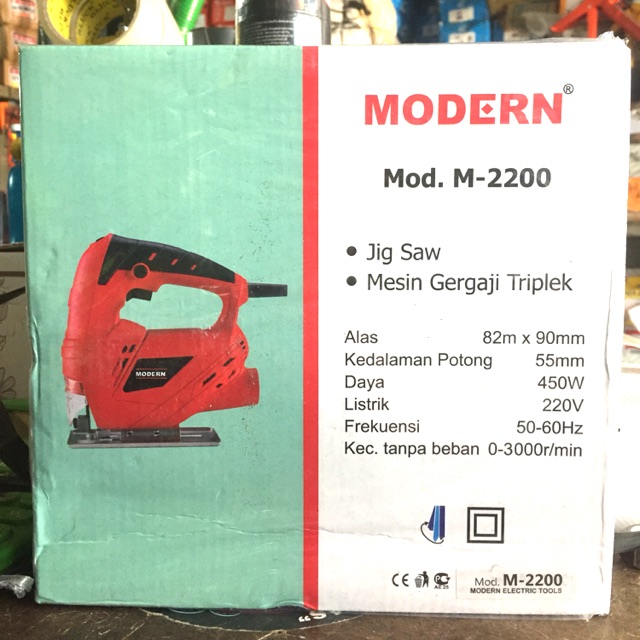 MESIN GERGAJI TRIPLEK KAYU BESI JIGSAW MODERN 2200 B