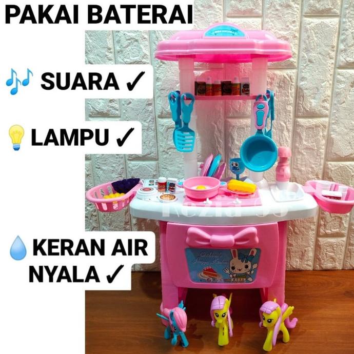 Mainan Anak Kitchen Set Little Pony Ukuran Besar Masak Masakan Anak