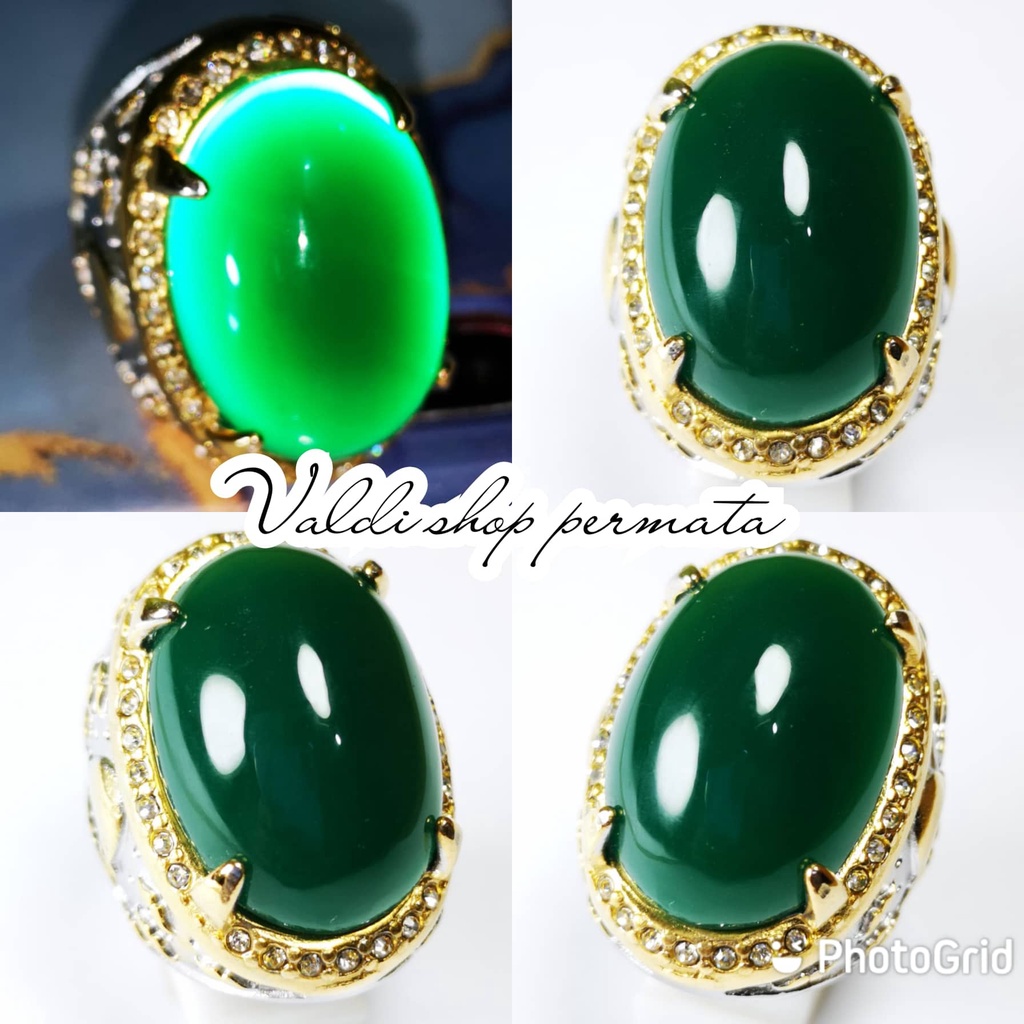 Batu Akik Bacan Cincau Kristal Top Colour Big Size