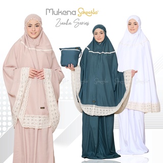 mukena zianka series sakeena katun traveling dewasa renda