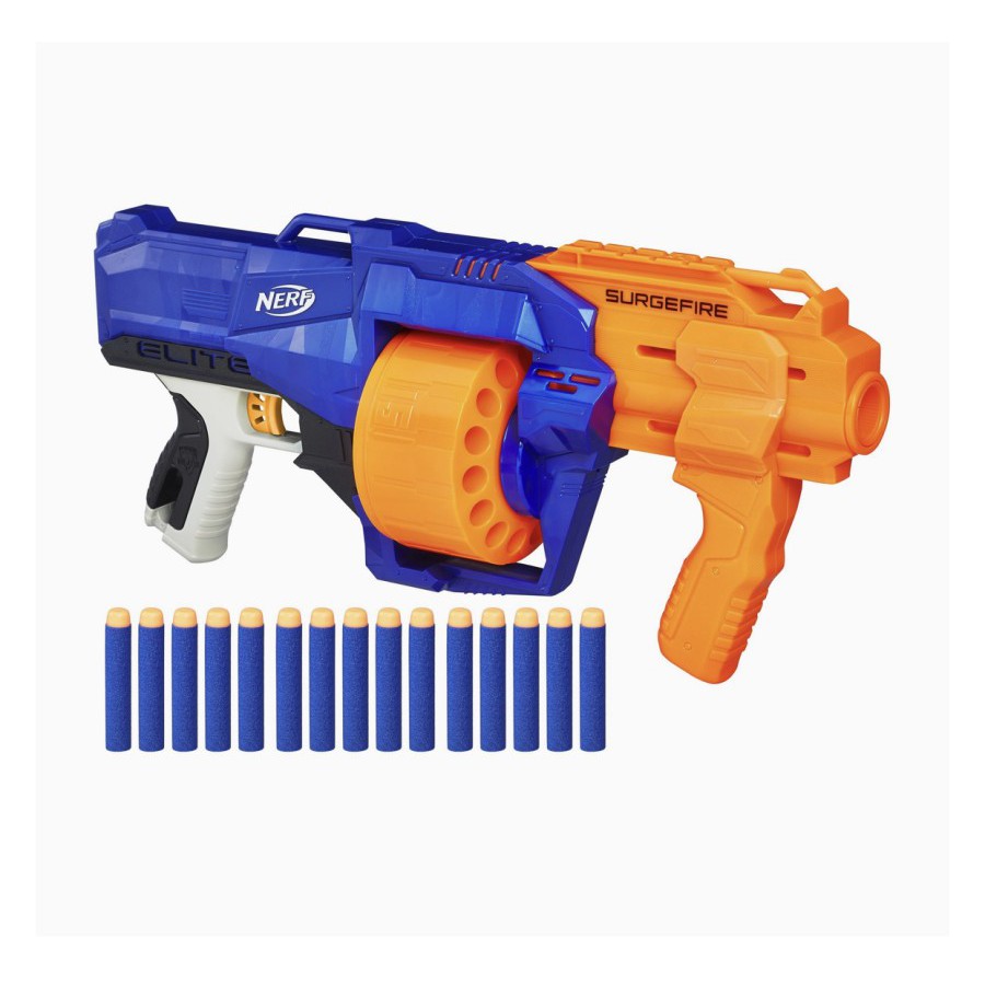 NERF N-STRIKE ELITE SURGEFIRE BLASTER + 15 DARTS NERF SURGEFIRE ORIGINAL