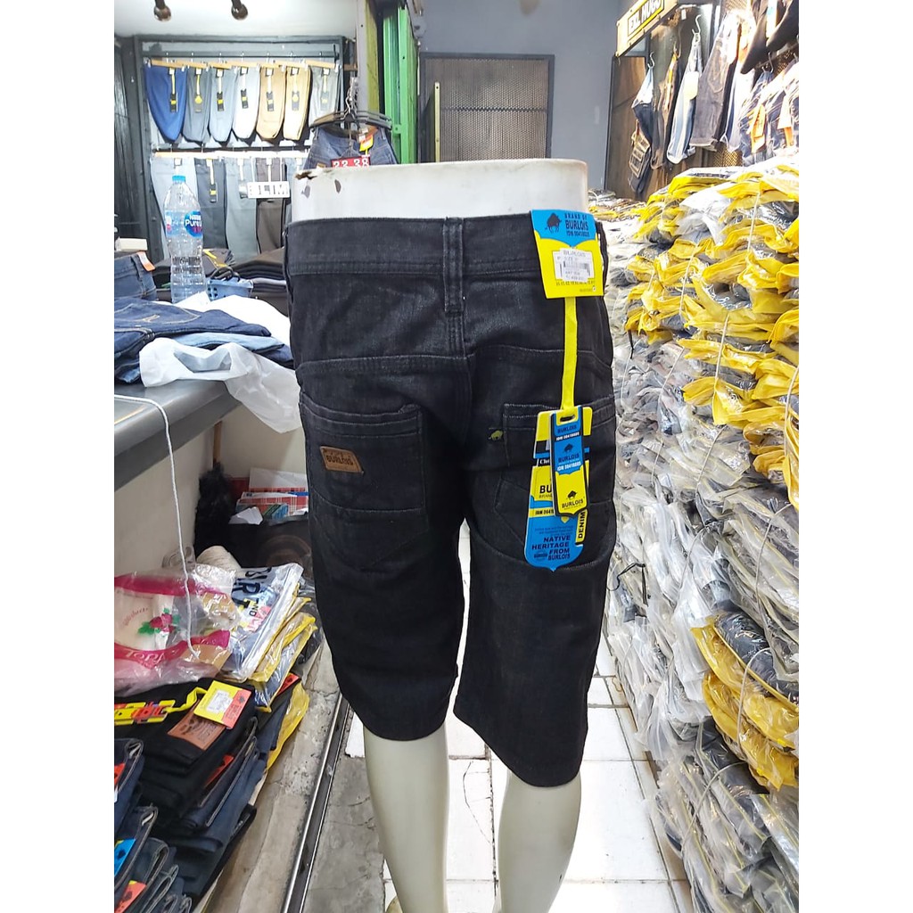 celana pendek pria jeans burlois / defect sale /burlois