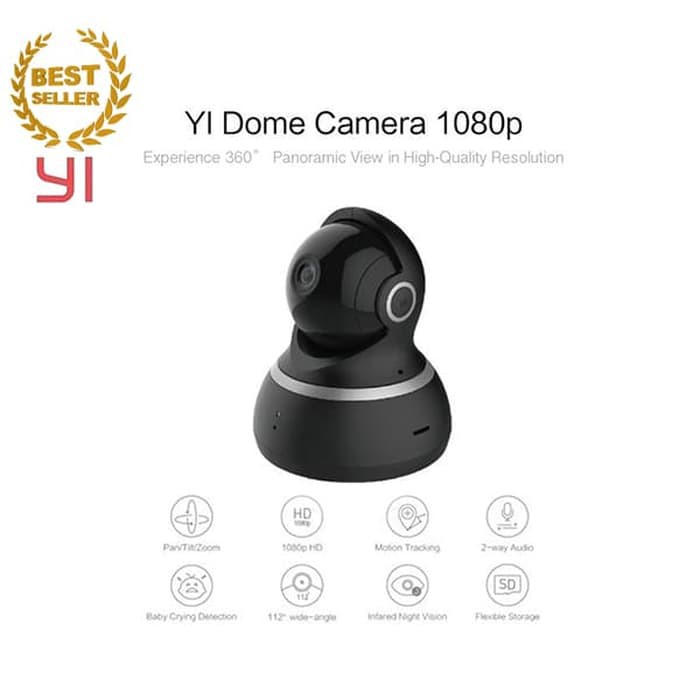 Xiaomi Yi Dome 1080P Smart IP Camera International Version - Black