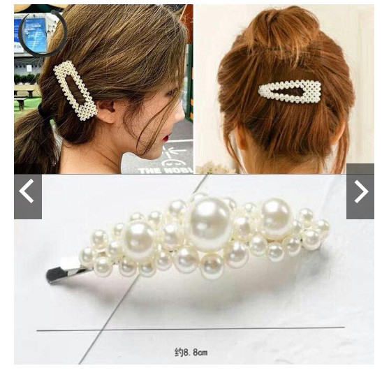 Fifi Fashion Pearl Hairclip Hairpin Korea Jepit Rambut Mutiara IMPORT