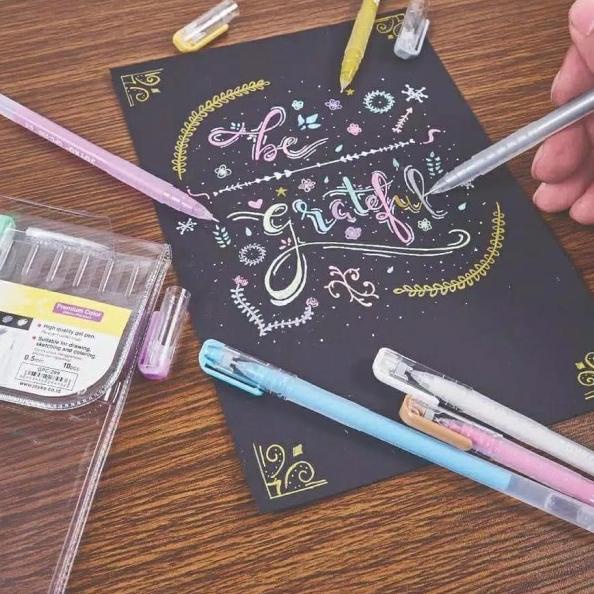 

Joyko Gel Pen Set 10 Warna Soft Cocok Kertas Putih / Hitam Menggamba ➨