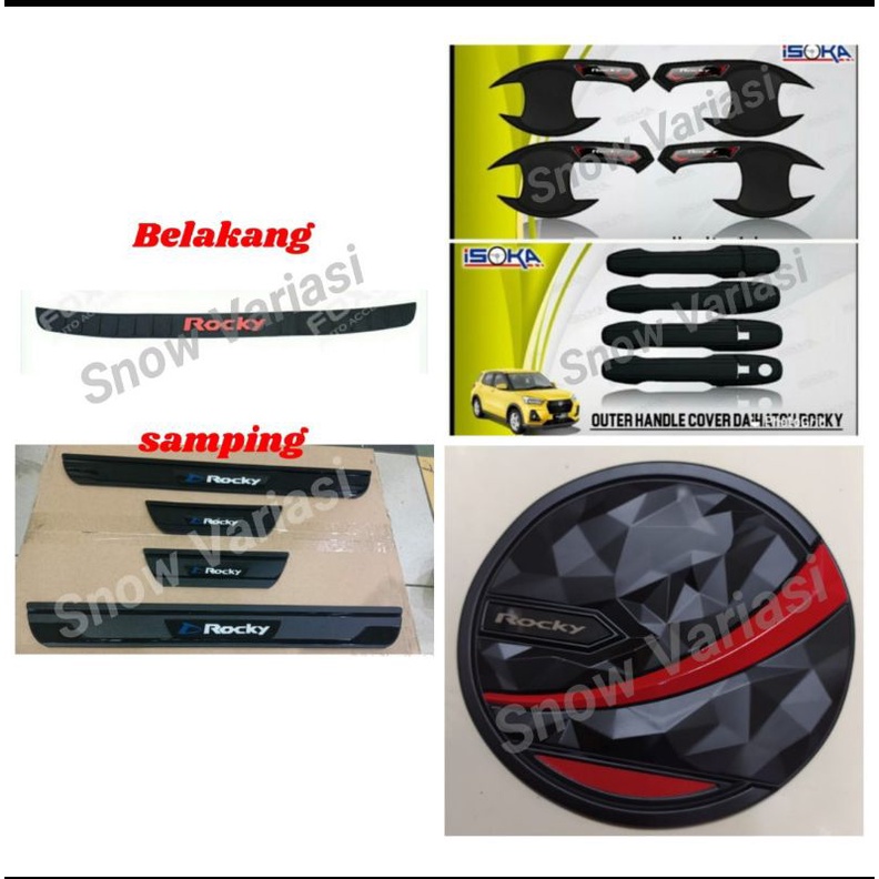 paket outer handle tank cover sil sill plate samping belakang RAIZE ROCKY