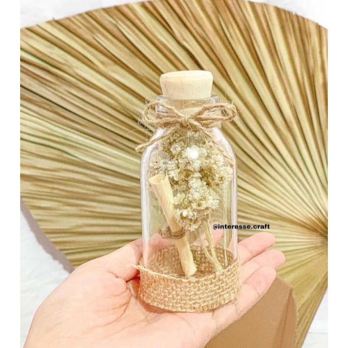Kartu ucapan dalam botol aesthetic / estetik cocok untuk dijadikan hadiah atau pelengkap kado untuk 