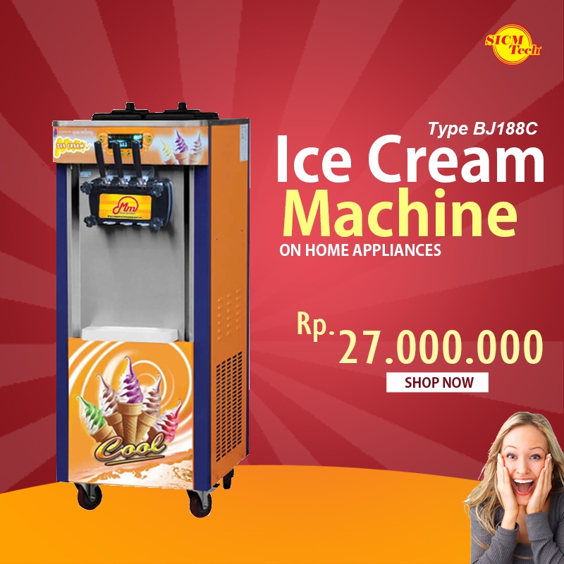 Jual Soft Ice Cream Machine / Mesin Es Krim Aspera Shopee Indonesia