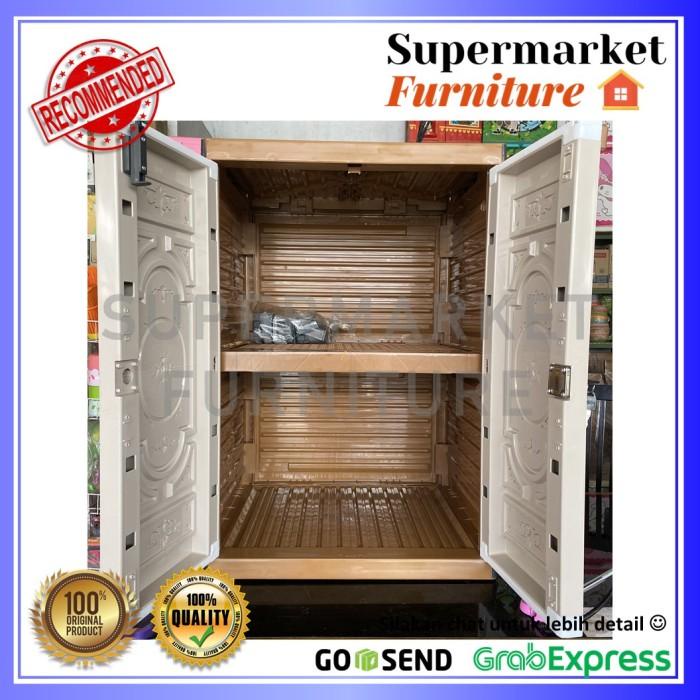 LEMARI PLASTIK CLUB SUSUN 2 KUNCI / LEMARI CLUB GRAND MINIMALIS