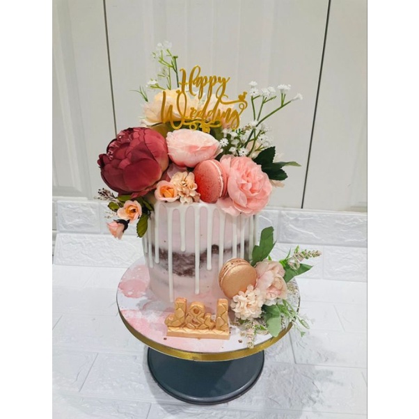 

1 tier wedding cake