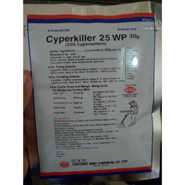 CYPERKILLER 25 WP UNTUK MEMBERSIHKAN KANDANG