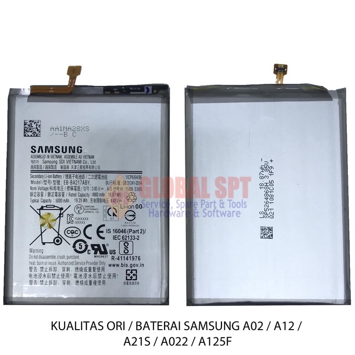 KUALITAS ORI / BATERAI SAMSUNG A02 / BATERE A12 / BATRE A21S / A022 / A125F