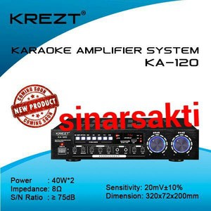 Murah Karaoke Amplifier System Krezt KA 120 ( ORIGINAL )