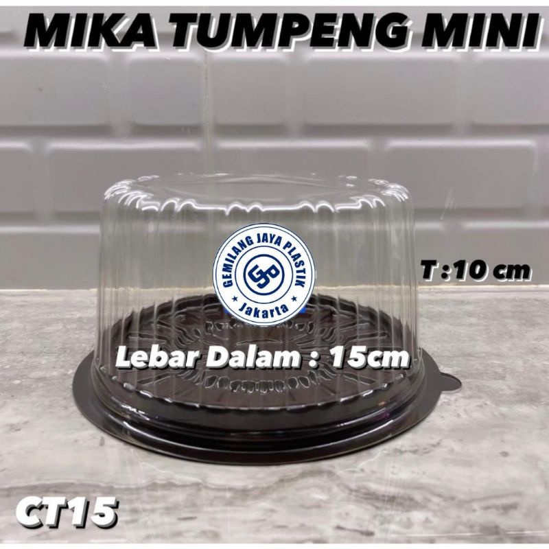 (ISI 10PCS - CT20 BIASA) Mika Tumpeng Mini D20 TANPA SEKAT/Mika Kue Tart/Box Tumpeng/Mika Bolu Bulat