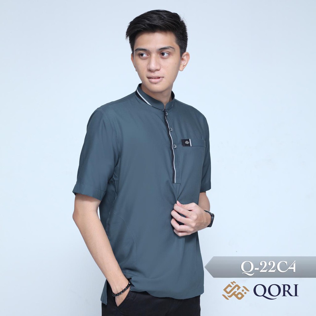 Baju Koko Qori Q22 C Lengan Pendek Shopee Indonesia Baju Koko Qori Q22 C Lengan Pendek Shopee Indonesia