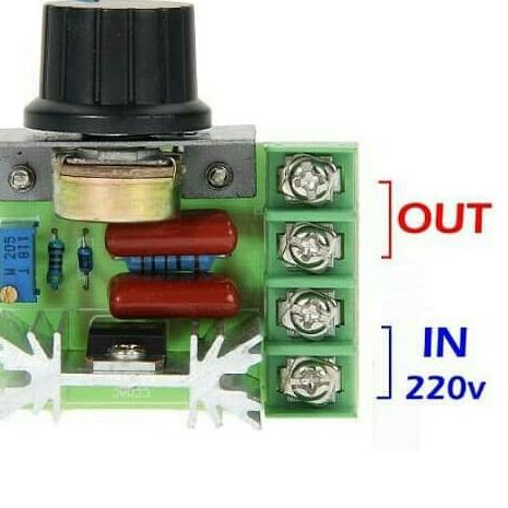 Dimmer SCR 2000 Watt motor Speed Control AC Pengatur tegangan AC Pengatur Putaran –TUV.02Jl22ᴬ
