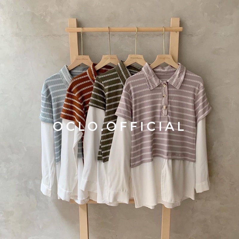 Chastine Shirt Ori by Oclo.Official ( Ready langsung kirim dari store )